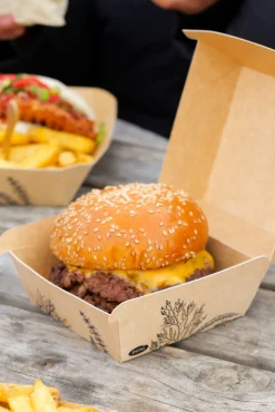 Alga Clamshell-Box 500 ml Braun ungeteilt