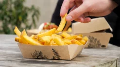 Alga Schale Quadratisch 115 x 115 x 39 mm Braun