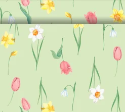 Bio Dunicel® Tête-à-Tête-Tischläufer 0,4 x 24 m Spring Melody