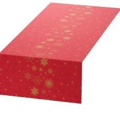 Bio Dunicel® Tête-à-Tête-Tischläufer 0,4 x 24 m Stargazing Red