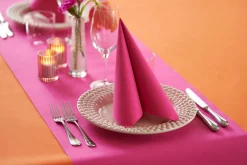 Bio Dunicel® Tête-à-Tête-Tischläufer 0,4 x 24 m Fuchsia