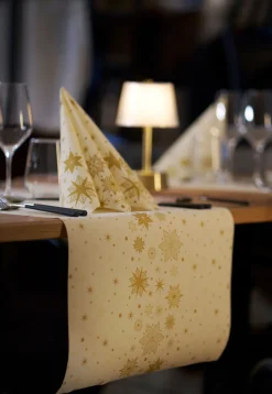 Bio Dunicel® Tête-à-Tête-Tischläufer 0,4 x 24 m Stargazing Cream
