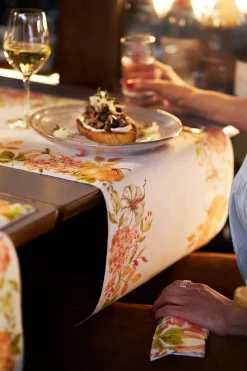 Bio Dunicel® Tête-à-Tête-Tischläufer 0,4 x 24 m Spicy Pumpkin