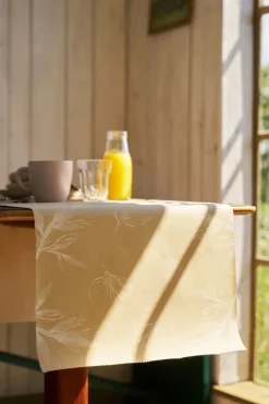 Bio Dunicel® Tête-à-Tête-Tischläufer 0,4 x 24 m Leaves Natural