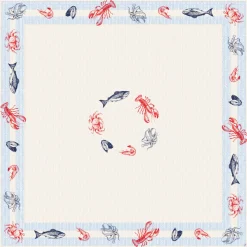 Bio Dunicel®-Mitteldecke 84 x 84 cm Sea Delights