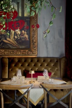 Bio Dunicel®-Mitteldecke 84 x 84 cm Rich Damast Cream