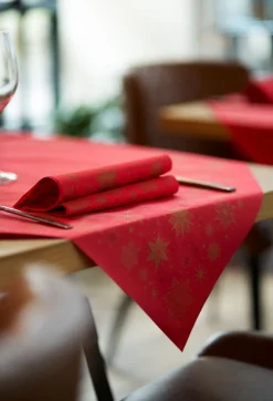 Bio Dunicel®-Mitteldecke 84 x 84 cm Stargazing Red