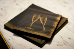 Bio Dunisoft® Serviette 20 x 20 cm Sparkly cheers bl