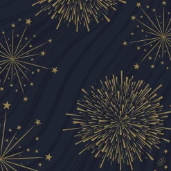 Bio Dunisoft® Serviette 40 x 40 cm Sparkly Black