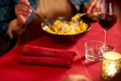 Bio Dunisoft® Serviette 40 x 40 cm Rhombus Bordeaux