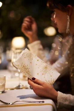 Bio Dunisoft® Serviette 40 x 40 cm Sparkly White