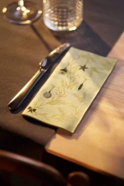 Bio Dunisoft® Serviette 40 x 40 cm Noel Pistachio