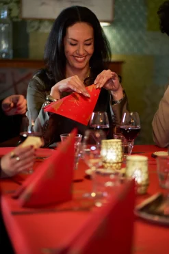 Bio Dunisoft® Serviette 40 x 40 cm Shimmer Trees