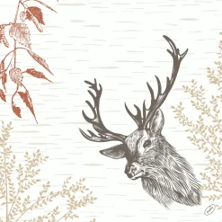Bio Dunisoft® Serviette 40 x 40 cm Wood & Deer