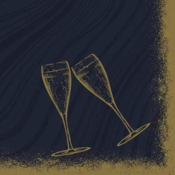 Bio Dunisoft® Serviette 40 x 40 cm Sparkly cheers bl