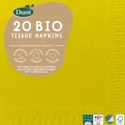 Bio Tissue-Serviette 24 x 24 cm Kiwi 3-lagig