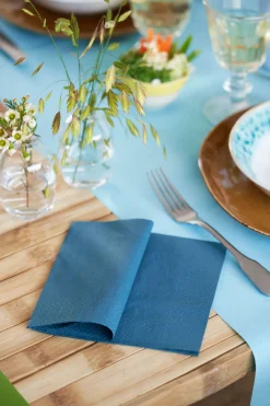 Bio Tissue-Serviette 33 x 33 cm Ocean Teal 3-lagig
