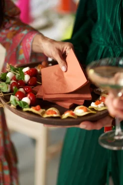 Bio Tissue-Serviette 24 x 24 cm Leaf Green 3-lagig