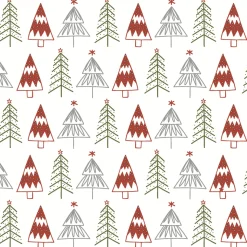 Bio Tissue-Serviette 24 x 24 cm Fun trees Red 3-lagig