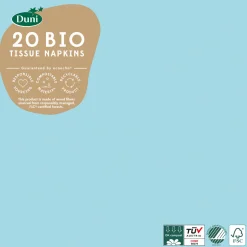 Bio Tissue-Serviette 33 x 33 cm Mint Blue 3-lagig