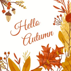 Bio Tissue-Serviette 33 x 33 cm Hello Autumn 3-lagig
