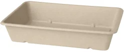 Box Bagasse 1200 ml Braun ungeteilt