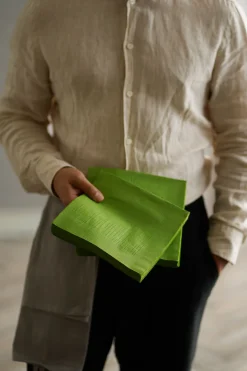 Classic-Serviette 40 x 40 cm Leaf Green