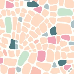 Classic-Serviette 40 x 40 cm Ocean Pebbles