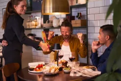 Classic-Serviette 40 x 40 cm Rigato Black