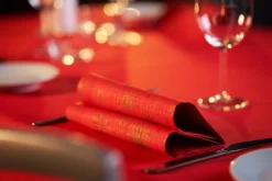 Classic-Serviette 40 x 40 cm Stargazing Red