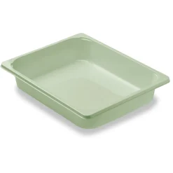 CPET-Schale ½ GN 325 x 265 x 60 mm Grün ungeteilt