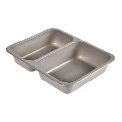 CPET-Schale 225 x 175 x 43 mm Grau 2-Teilung