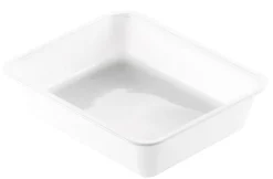 CPET-Schale 225 x 175 x 54 mm Weiß ungeteilt