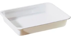 CPET-Schale 225 x 175 x 34 mm Weiß ungeteilt