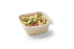 Cube Schale quadratisch 1200 ml Braun ungeteilt