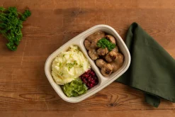 Cube Schale rechteckig 400/500 ml Braun 2-Teilung