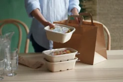 Cube Schale rechteckig 1200 ml Braun ungeteilt