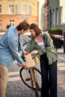 Cube Schale rechteckig 1200 ml Braun ungeteilt