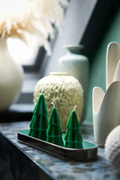 DecoratedCandle 14 Std. Jägergrün