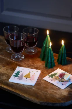 DecoratedCandle 14 Std. Jägergrün