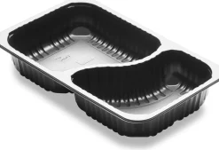 DF Baseline Schale 2Teilung. 260 x 158 x 43,7 mm Schwarz 2-Teilung