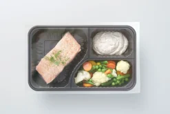 DF Baseline Schale 3Teilung. 260 x 158 x 44,7 mm Schwarz 3-Teilung