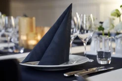 Duni Elegance®-Serviette Crystal 48 x 48 cm Schwarz