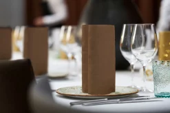 Duni Elegance®-Serviette Lily 48 x 48 cm Chestnut