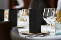 Duni Elegance®-Serviette Lily 48 x 48 cm Schwarz