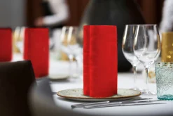 Duni Elegance®-Serviette Lily 40 x 40 cm Rot