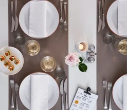 Duni Elegance®-Serviette Lily 48 x 48 cm Weiß