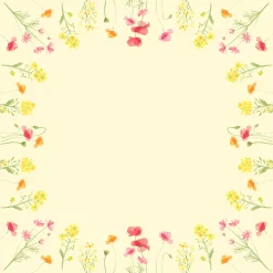 Dunicel® Mitteldecke 84 x 84 cm Poppy Field