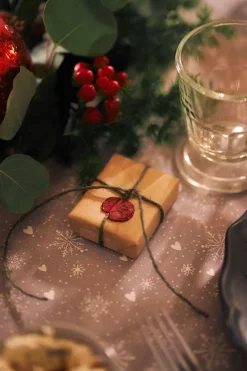 Dunicel® Tischdecke 138 x 220 cm Winter Flakes