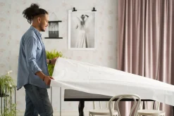 Dunicel® Tischdecke 118 x 180 cm Rot